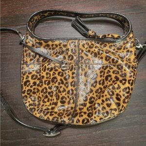Brighton Jillian nylon leopard bag